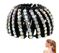 Strass Bird Hair Clip - Birds Hair Claw With Sparkling Rhinestones, Expandable Hairs Holder, Colorful Fashion Bun Maker, Donut Bun Accessory For Women And Girls, Stylish Styling Tool