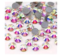 Strass Chauds Strass thermocollants multicolores AB SS6-SS30, super paillettes, à repasser, for nail art, tissu et vêtement(Crystal AB,SS30-288Pcs)