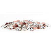 Strass cristaux SWAROVSKI thermocollants crystal blanc transparent hotfix paillettes pour tissus jeans lycra costumes chaussures coton (SS34 (7,07-7,27mm) 144pcs)