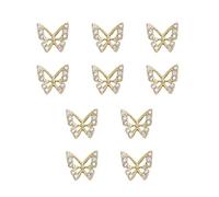 Strass de charme d’ongle, gemmes d’ongle | 10 pièces de clous de papillons - Bijoux de manucure, breloque pour ongles en acrylique, décoration et conception artisanale