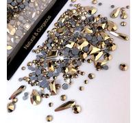 Strass décoratifs à fond plat pour mettre en valeur votre manucure avec différentes formes et styles