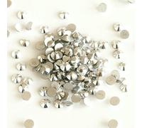 Strass en cristal à dos plat pour travaux d'aiguille, bricolage, décoration, pierres précieuses, chrome clair, SS8, 1 440 pièces