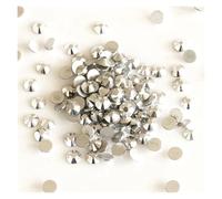 Strass en cristal à dos plat, toutes tailles, pierres, vêtements for ongles, travaux d'aiguille, bricolage, décoration, précieuses(Light Chrome,SS10 1440Pcs)
