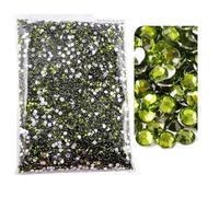 Strass en verre Strass en résine non thermocollants multicolores, plusieurs tailles, paquet en vrac(117,5mm SS20-10000)