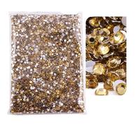 Strass en verre Strass en résine non thermocollants multicolores, plusieurs tailles, paquet en vrac(12,3mm SS10-50000)