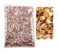 Strass en verre Strass en résine non thermocollants multicolores, plusieurs tailles, paquet en vrac(13,2mm SS6-50000)