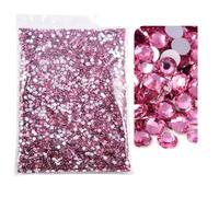 Strass en verre Strass en résine non thermocollants multicolores, plusieurs tailles, paquet en vrac(15,6mm SS30-5000)