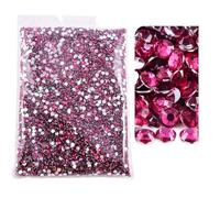 Strass en verre Strass en résine non thermocollants multicolores, plusieurs tailles, paquet en vrac(18,4mm SS16-10000)