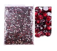Strass en verre Strass en résine non thermocollants multicolores, plusieurs tailles, paquet en vrac(22,4mm SS16-10000)