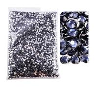 Strass en verre Strass en résine non thermocollants multicolores, plusieurs tailles, paquet en vrac(24,2mm SS6-20000)