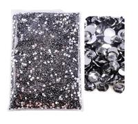Strass en verre Strass en résine non thermocollants multicolores, plusieurs tailles, paquet en vrac(3,6mm SS30-5000)
