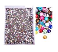 Strass en verre Strass en résine non thermocollants multicolores, plusieurs tailles, paquet en vrac(Mixed colors,2mm SS6-20000)