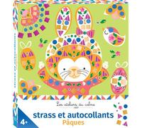 Strass et autocollants Pâques - mini boîte avec accessoires - strass + autocollants - Alice De Page - Deux Coqs D'or - Jeux livres objets