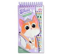 Stéphanie Alastra – Strass et coloriages chatons – 300 strass – Relié