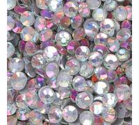 Strass fantaisie bleus SS3-SS30 non thermocollants, cristaux à dos plat, pierres précieuses pour ongles, à coller, accessoires de décoration DIY, lumière blanche bleutée, SS16, 1440 pièces