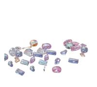 Strass for ongles en Zircon de forme mixte, 50 pièces, 1-4mm, dos plat | Strass en zircon de formes mixtes de 50 pièces en motifs rhombiques, ovales et cœurs
