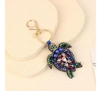 Strass Homard Pendentif Perlé Jolie Cousu À La Main Sac Charmes Coquilles De Crabe Tortue Suspendus Corde Patchs Applique Sac Lanière