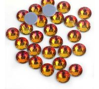 Strass Hot Fix Flatback Meilleur Verre Cristal Hotfix Strass Paillettes Fer sur Strass Vêtement E7037-Rouge Volcanique-SS20-1440pcs