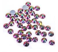 Strass Hot Fix Flatback Meilleur Verre Cristal Hotfix Strass Paillettes Strass Fer sur Vêtement E7037-Or Rose AB-SS20-1440pcs