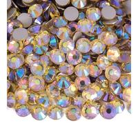 Strass Hotfix à dos plat pour nail art, Strass non correcteurs for robe Nail Art multicolore SS3-SS34 1440 pièces(Jonquil Ab,SS10-1440pcs)