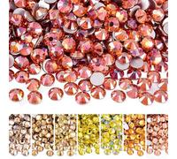 Strass Hotfix à dos plat pour nail art, Strass non correcteurs for robe Nail Art multicolore SS3-SS34 1440 pièces(Sunset Glory,SS16-1440pcs)