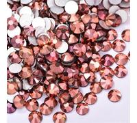 Strass Hotfix à dos plat pour nail art, Strass non correcteurs for robe Nail Art multicolore SS3-SS34 1440 pièces(Rose Gold,SS5-1440pcs)
