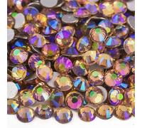 Strass Hotfix à dos plat pour nail art, Strass non correcteurs for robe Nail Art multicolore SS3-SS34 1440 pièces(Transparent Amehtyst,SS34-288pcs)