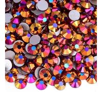 Strass Hotfix à dos plat pour nail art, Strass non correcteurs for robe Nail Art multicolore SS3-SS34 1440 pièces(Air Gold,SS4-1440pcs)