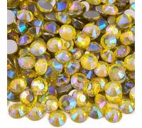 Strass Hotfix à dos plat pour nail art, Strass non correcteurs for robe Nail Art multicolore SS3-SS34 1440 pièces(Citrine Ab,SS16-1440pcs)