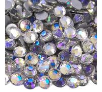 Strass Hotfix à dos plat pour nail art, Strass non correcteurs for robe Nail Art multicolore SS3-SS34 1440 pièces(Moonlight,SS30-288pcs)