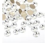 Strass hotfix Cristal AB Hotfix Strass dos plat fer sur pierres de cristal Hot Fix for la décoration vêtement en tissu pour Bricolage(Gold Clear,Ss40 144pcs)