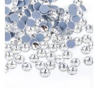Strass hotfix Cristal AB Hotfix Strass dos plat fer sur pierres de cristal Hot Fix for la décoration vêtement en tissu pour Bricolage(Glue Clear,Ss34 288pcs)