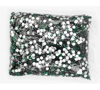 Strass hotfix SS3-SS20 Flatback cristal AB Strass Non correcteurs for décorations Nail Art pour Bricolage(Emerald,Ss12 14400pcs)