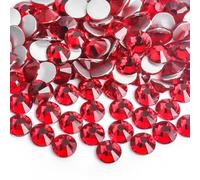 Strass hotfix Strass 3D en verre rose clair for Nail Art, décorations cristal Non correctrices, ss3 ss4 ss5 ss6 ss8 ss10 ss12 ss16 ss20 ss30 pour Bricolage(Siam,SS16 1440pcs)