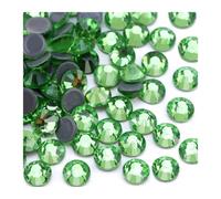 Strass Hotfix Strass à paillettes multicolores dos plat, thermocollants, for nail art, couture et décoration de tissu(Light green,SS16-1440Pcs)