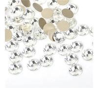 Strass Hotfix Strass AB en cristal Super pailleté Non correcteurs, tissu à coudre for vêtements, décorations en strass for Nail Art(Gold Clear,Ss34 288pcs)