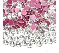 Strass Hotfix Strass AB en cristal Super pailleté Non correcteurs, tissu à coudre for vêtements, décorations en strass for Nail Art(Pink Clear,Ss10 1440pcs)