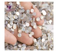 Strass Hotfix Strass en cristal à dos plat, toutes tailles, pierres, vêtements for ongles, travaux d'aiguille, bricolage, décoration, précieuses(White Opal,SS16 1440Pcs)