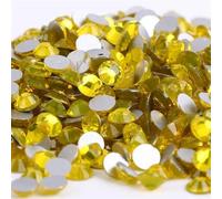 Strass Hotfix Strass en cristal Non correcteurs, verre Super brillant, décoration 3D Nail Art, vêtements for robe à faire soi-même(Citirine,Ss2 1440pcs)