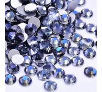 Strass hotfix Strass en verre noir for Nail Art, colle à Jet plat sur pierres, Non correcteurs for décorations d'art des ongles pour Bricolage(Purple Ghost,SS12-1440pcs)