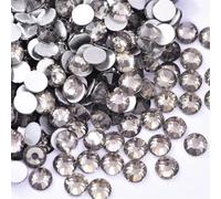 Strass hotfix Strass en verre noir for Nail Art, colle à Jet plat sur pierres, Non correcteurs for décorations d'art des ongles pour Bricolage(Black Diamond,SS30-288pcs)