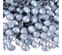 Strass hotfix Strass en verre noir for Nail Art, colle à Jet plat sur pierres, Non correcteurs for décorations d'art des ongles pour Bricolage(New Lt Grey Mocha,SS20-1440pcs)