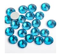Strass Hotfix Strass Hotfix, pierres précieuses éblouissantes, strass 3D for nail art, cristal, décorations Nail Art non Hotfix(Blue Zircon,SS6-1440pcs)