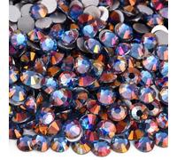 Strass Hotfix Strass Non correcteurs à paillettes SS3-SS34, pierres précieuses en verre, diamant dos plat for Nail Art, breloques for ongles, robe(Lt. Sapphire Light,SS30-2880pcs)