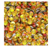 Strass hotfix Strass non thermocollants SS3-SS30, cristaux à dos plat, pierres précieuses for ongles, strass diamant coller pour Bricolage(YELLOW2,SS20-1440PCS)