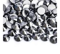 Strass Hotfix Strass Super scintillants noirs brillants SS4-SS30, décorations de robe en verre à dos plat Non correcteurs(SS6-1440PCS)