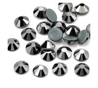 Strass Hotfix Strass thermocollants multicolores AB SS6-SS30, super paillettes, à repasser, for nail art, tissu et vêtement(Jet Hematite,SS8-1440Pcs)