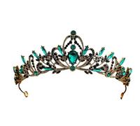Strass Korean Princess Crown Elegant Headwear For Weddings & Street Style, One Size, Bois d'agar, Aucune pierre précieuse.