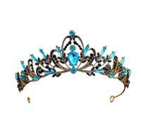 Strass Korean Princess Crown Elegant Headwear For Weddings & Street Style, One Size, Bois d'agar, Aucune pierre précieuse.