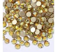 Strass non thermocollants en cristal pailleté jaune tout entier pour ongles Strass Nails Crystals 츠 Nail Art Dres ss3-ss30-Sunshine-SS20-4.8mm 1440 PCs